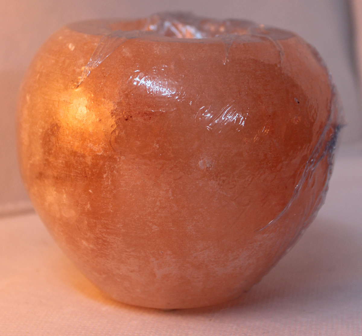 Hymilayan Salt, Pink, Tea Candle Holder, Apple